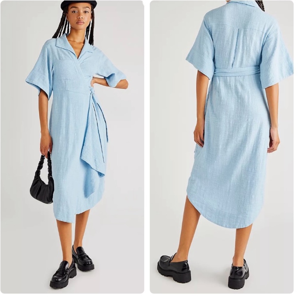 Free People Carefree Days Wrap Dress (*well loved-see description)